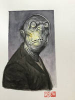 Innsmouth local , watercolour.