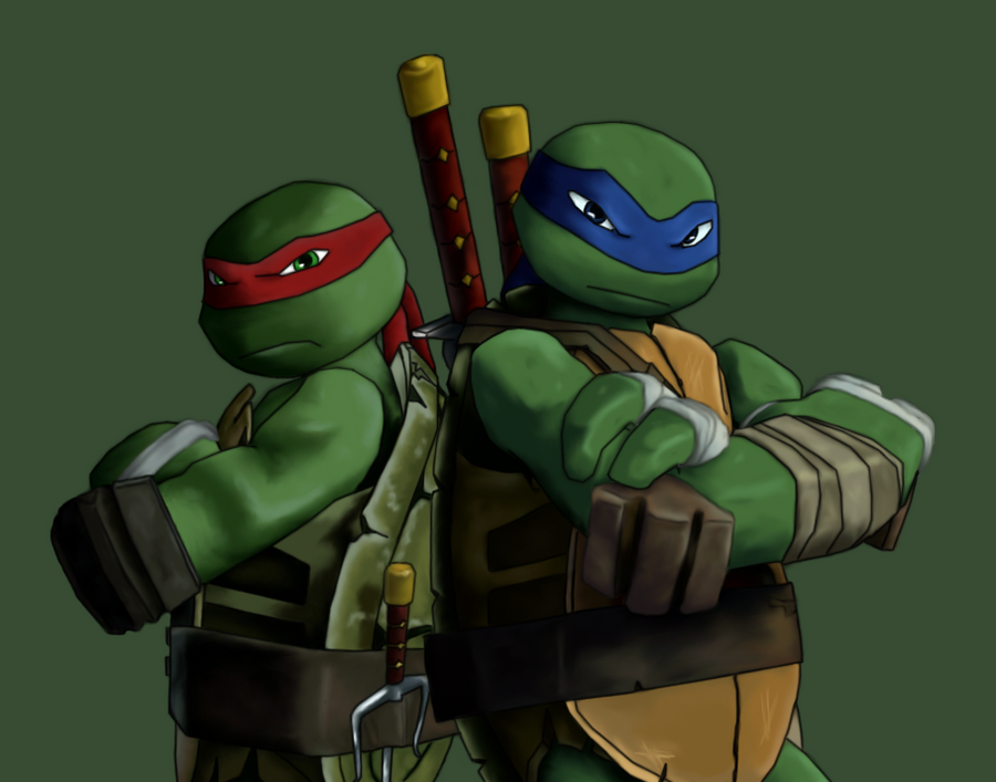 Leo and Raph by booyakasha-bro on DeviantArt Human raphael commission for a...