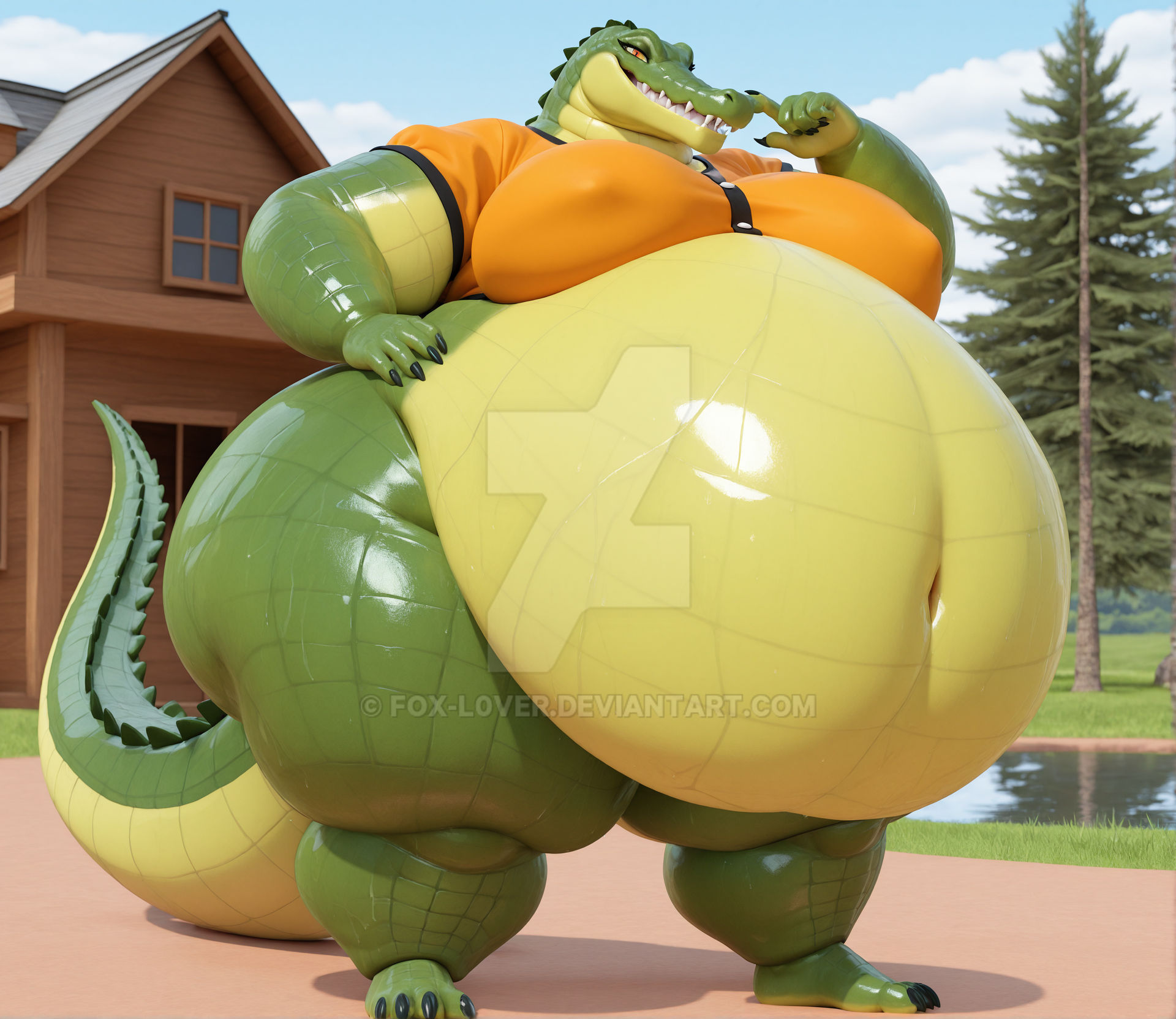 Autistic Gator Adoptable gator by fox-l0ver on DeviantArt