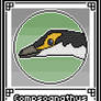 Pixel-Art Compsognathus