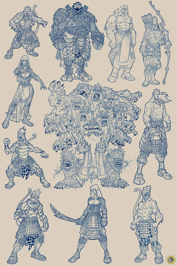 RAMAYANA : Characters Designs by BongzBerry