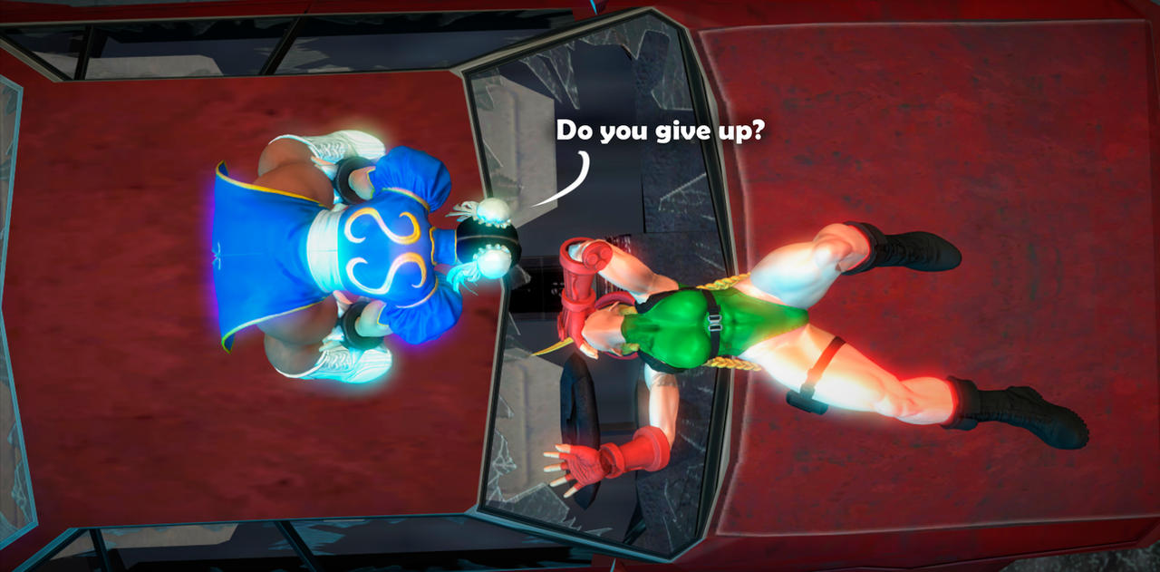 Defeaed Cammy defeated before Chun Li by PadroloJuan45 on DeviantArt