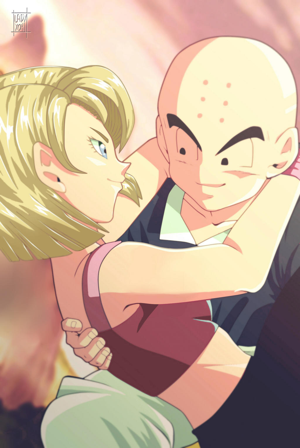 DBZ Krillin and Android 18! by LadyYomi on DeviantArt