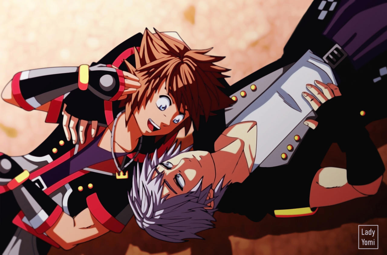 Sora X Riku Kingdom Hearts: Sora and Riku! by LadyYomi on DeviantArt