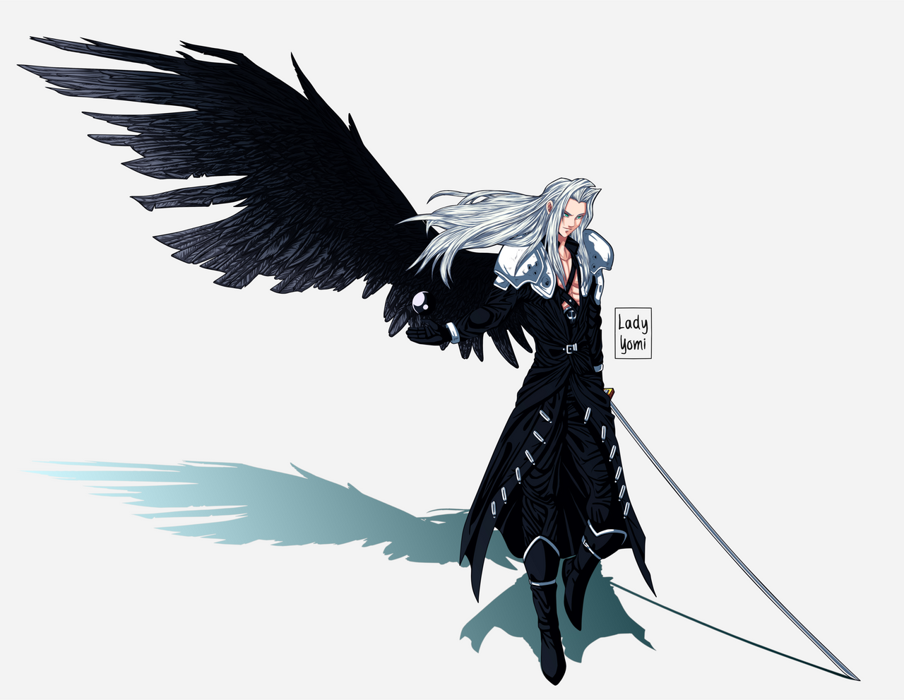 One Winged Gift Art: One-Winged Angel Sephiroth. by LadyYomi on DeviantArt