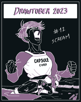 Drawtober 2023: Future Trunks (Scream).