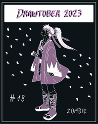 Drawtober 2023: Rasetsu Heisuke (Zombie). by LadyYomi