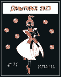 Drawtober 2023: Rice Ritz (Patroller). by LadyYomi