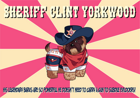 Adoptables March Madness: Sheriff Clint Yorkwood!