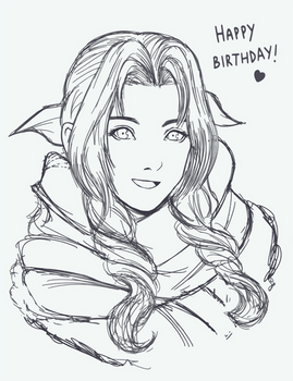 Gift Art: Happy B-day, Snarky! | Winter Aerith.