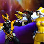 Psycho Yellow Ranger vs IN SPACE Yellow Ranger