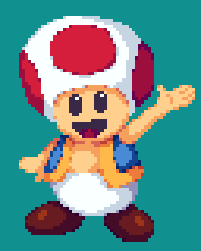 Toad En Pixel Art By TheAnderp40 On DeviantArt toad-en-pixel-art-by-theanderp40-on-deviantart