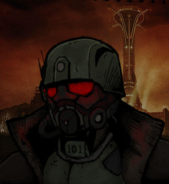 Fallout NCR Ranger Coloured by DanBrindleyArt on DeviantArt