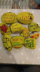 Motivational Stones - Yellow