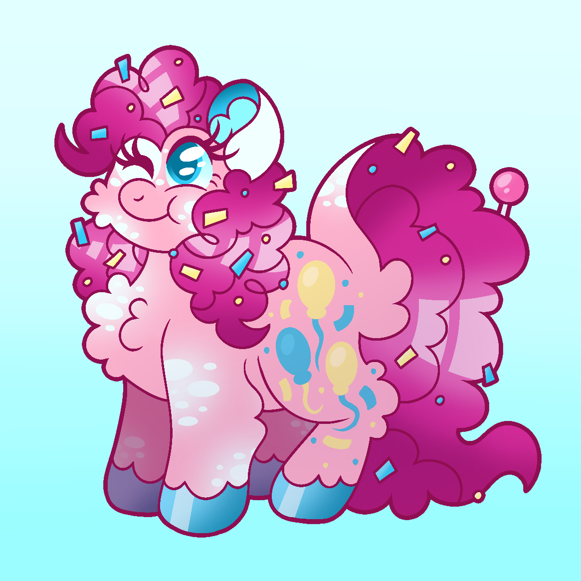 Pinkie Pie redesign - My little pony by AlmaDash on DeviantArt