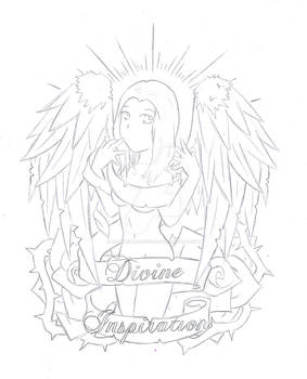 Divine Inspiration- line art