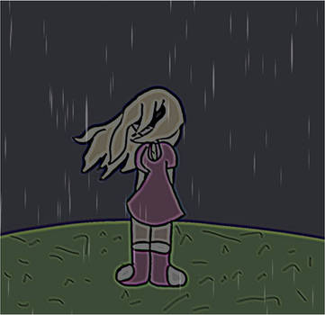 Standing in the rain