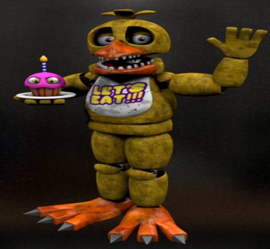 Withered Chica, Abandoned, cannibalized, left to rot ali…