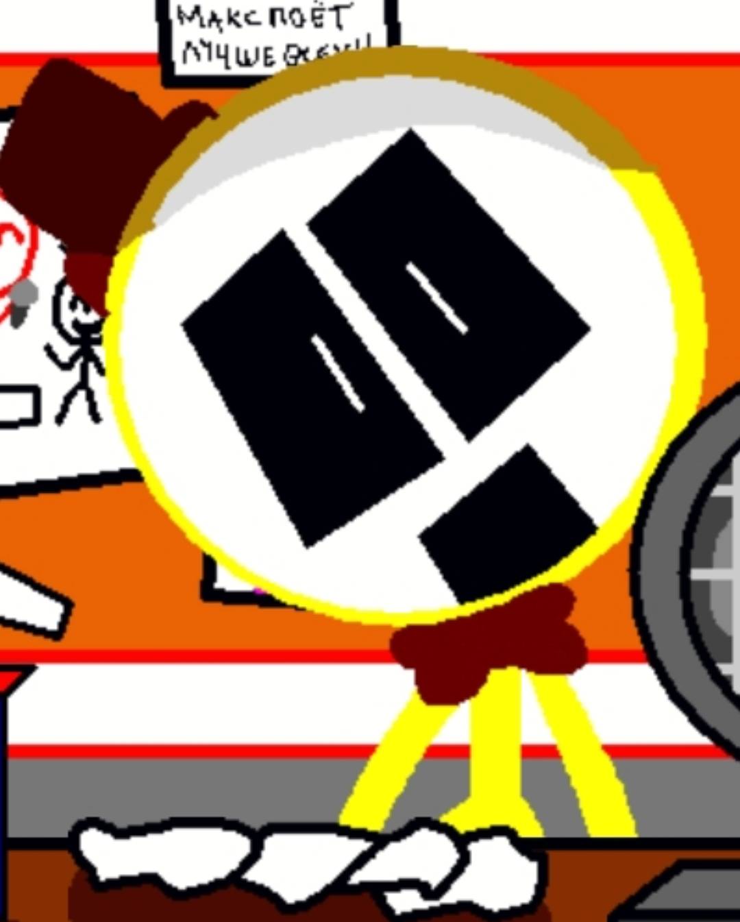 Fnas golden stickman by Mclsr on DeviantArt