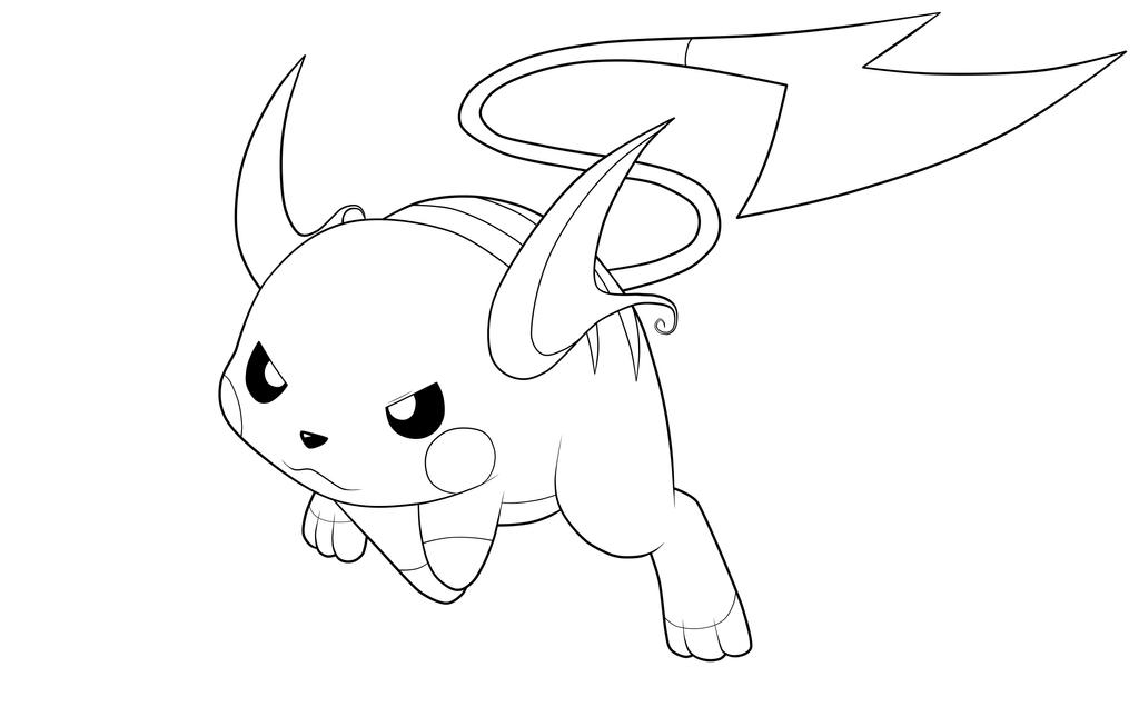 Raichu. :Lineart: