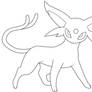 Espeon. :Lineart: