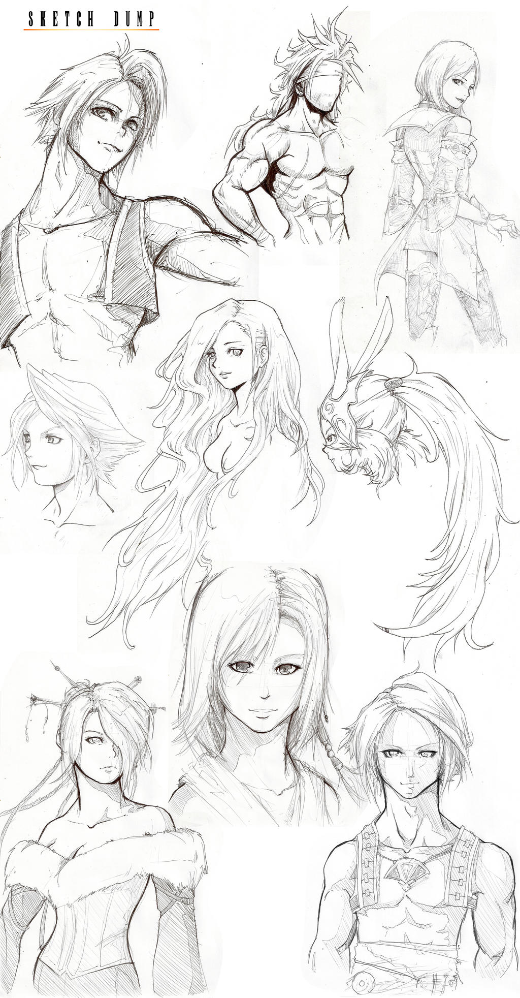 Final Fantasy Sketch Dump