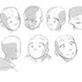Aang :Head/Face Studies: