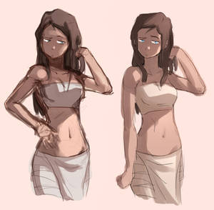 Korra - Hair Down :Sketches: