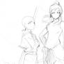 Aang and Korra :Sketch: