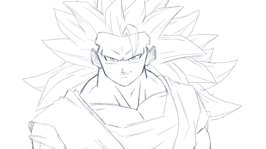 SSj3 Goku Animation :Sketch: by moxie2D on DeviantArt SSj3 Goku Animation :Sketch: by moxie2D on DeviantArt