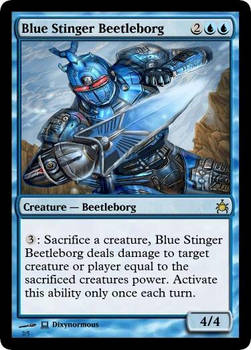 Blue Stinger Beetleborg MTG card