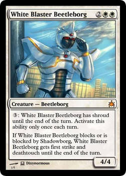 White Blaster Beetleborg MTG card