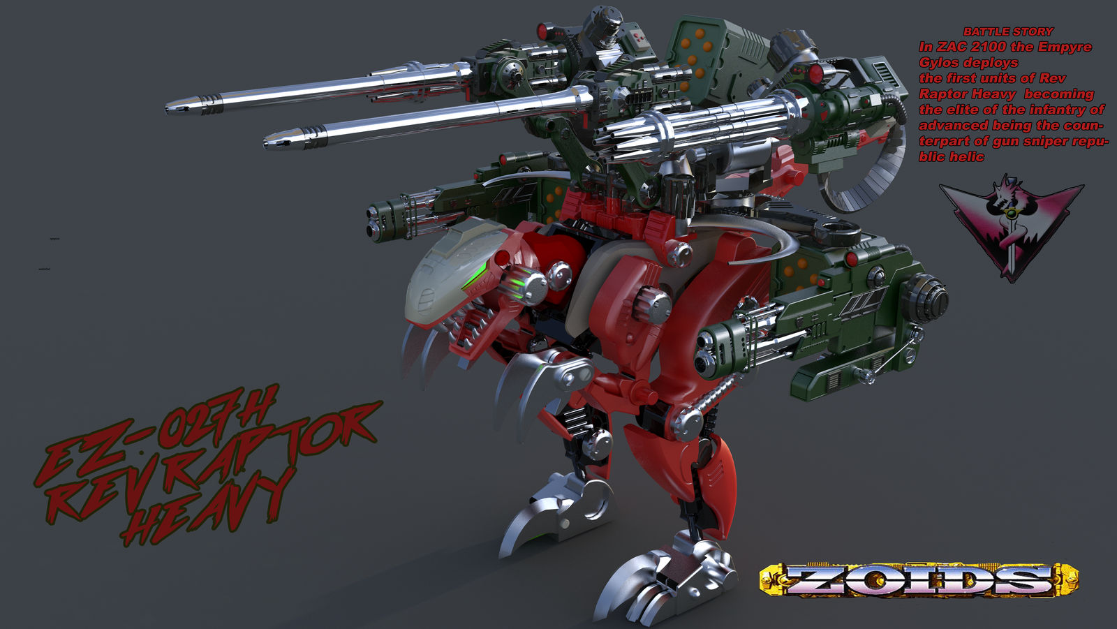 ZOIDS EZ-027H REV RAPTOR HEAVY by sabertiger88 on DeviantArt