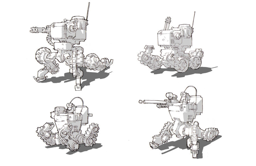 Ao2 40th day automatic gun by ClementSauve on DeviantArt