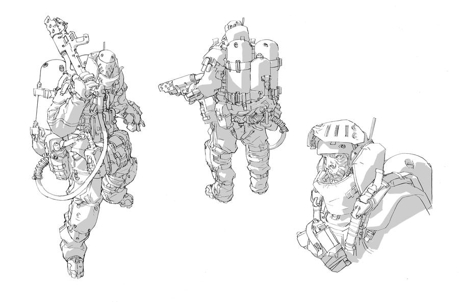 Ao2 Drawings ao2 40th day:flamethrower boss by ClementSauve on DeviantArt