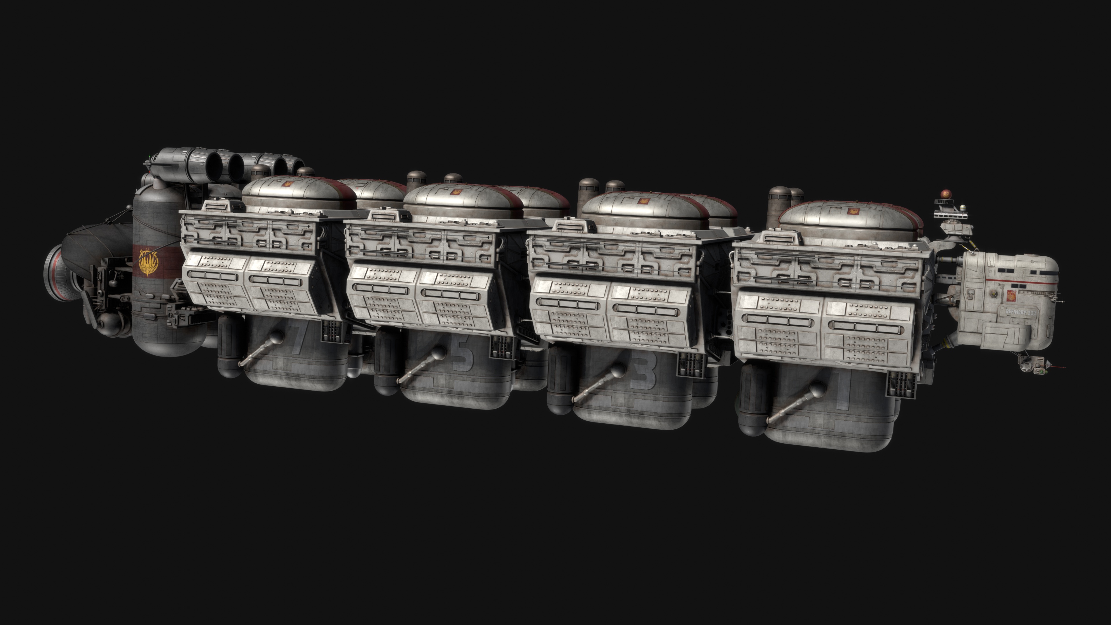 Battlestar Galactica - Daru Mozu Refinery by EVE-Kaneda on DeviantArt