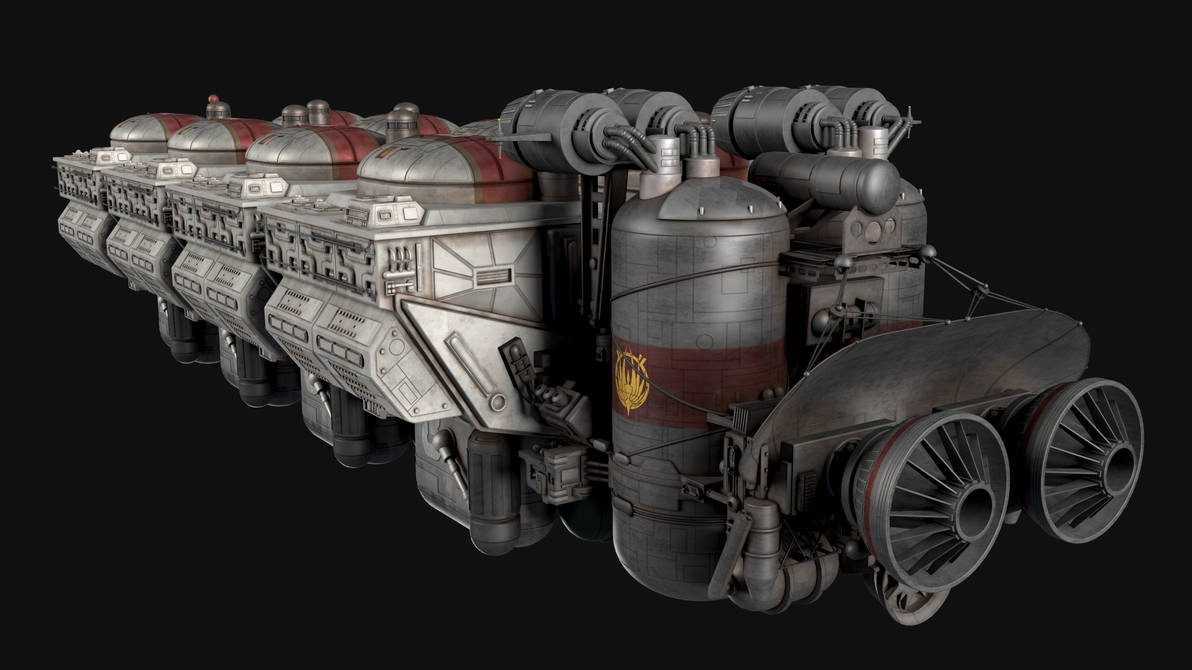 Battlestar Galactica - Daru Mozu Refinery by EVE-Kaneda on DeviantArt