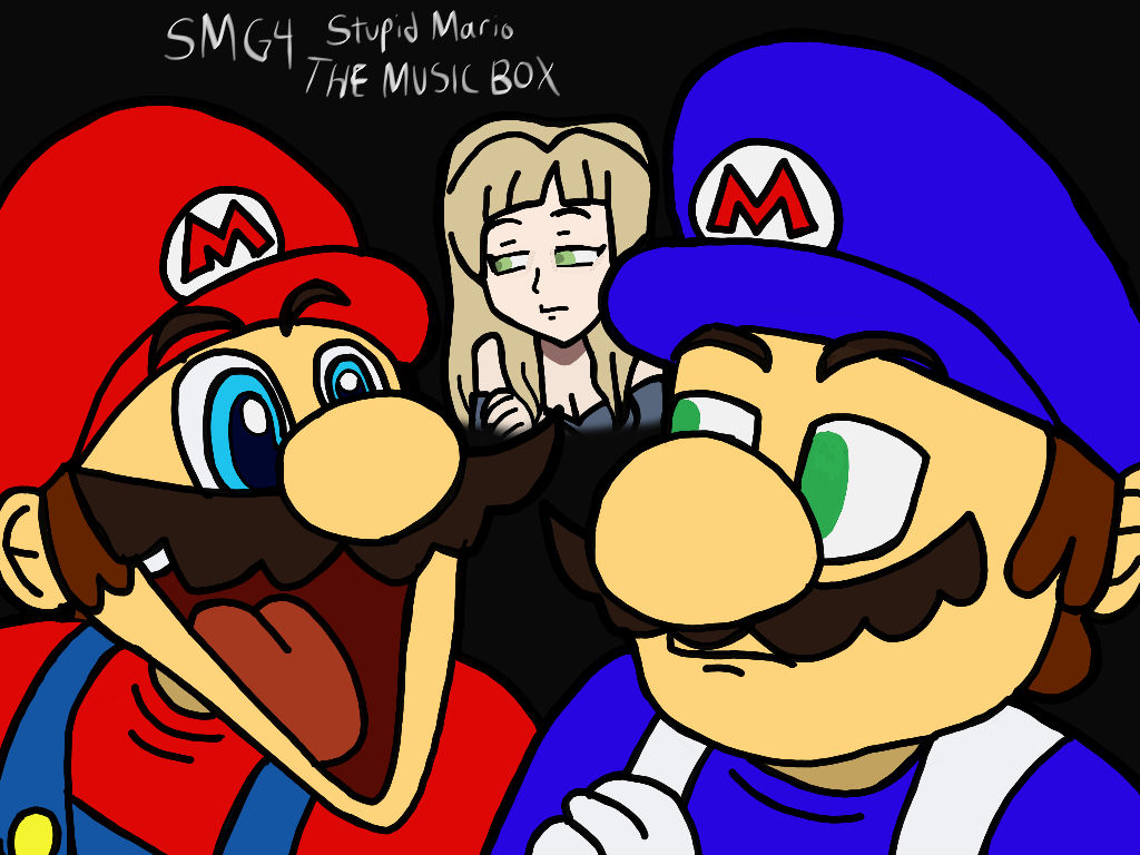 Mario the music box. Smg4 vs Mario. Smg4 Meggy and Mario. Stupid Mario smg4. Марио the Box Music.