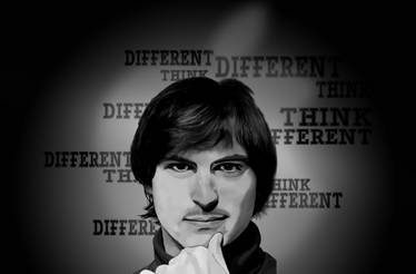 steve jobs digital art painting