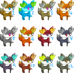 Fennekin Adoptables .::OPEN::. (Not an auction)