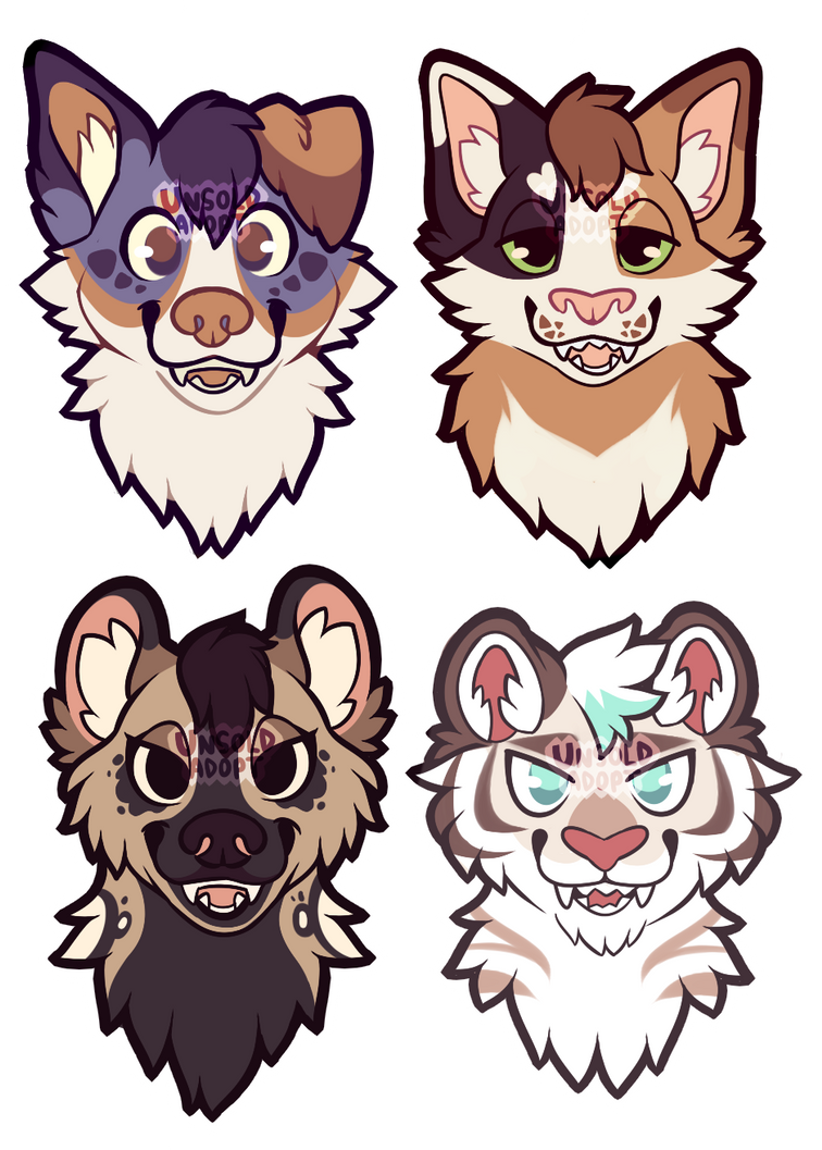 fursuit premade/headshot adoptables! | CLOSED by vintagecoyote on ...