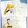 Sailormoon Sailorstars Usagi and Taiki CELs