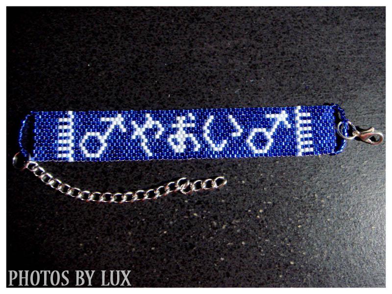 Peyote Stitched Yaoi in Japanese Bracelet