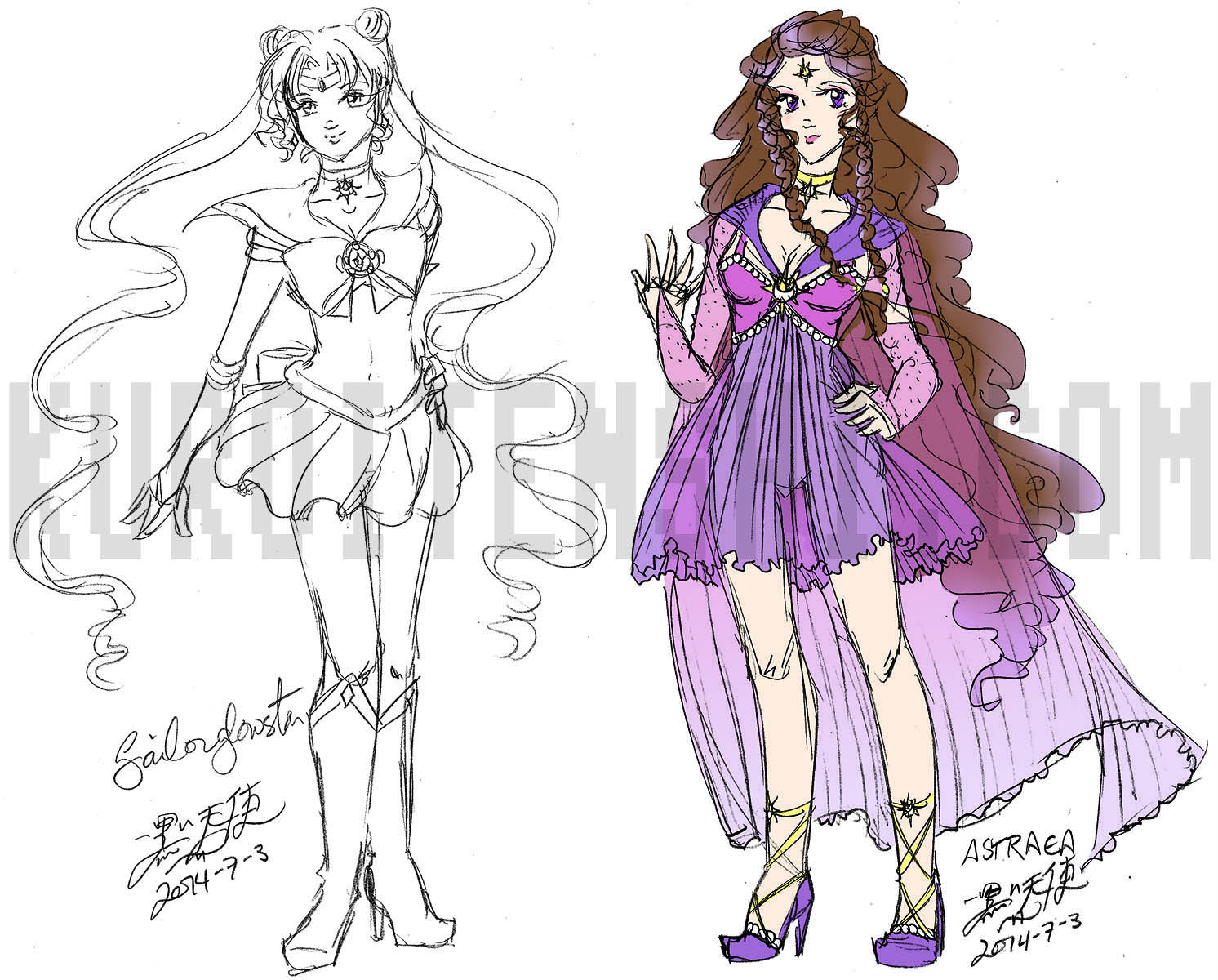 Glowstar - Astraea Sketches