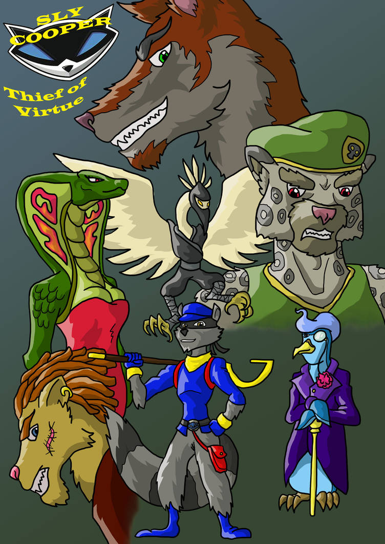 Sly Cooper: Thieves in Time [the crew] by LankySandwich on DeviantArt