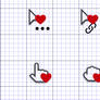 Heart Cursors