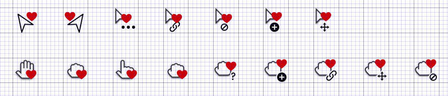 Heart Cursors by meetdilip on DeviantArt