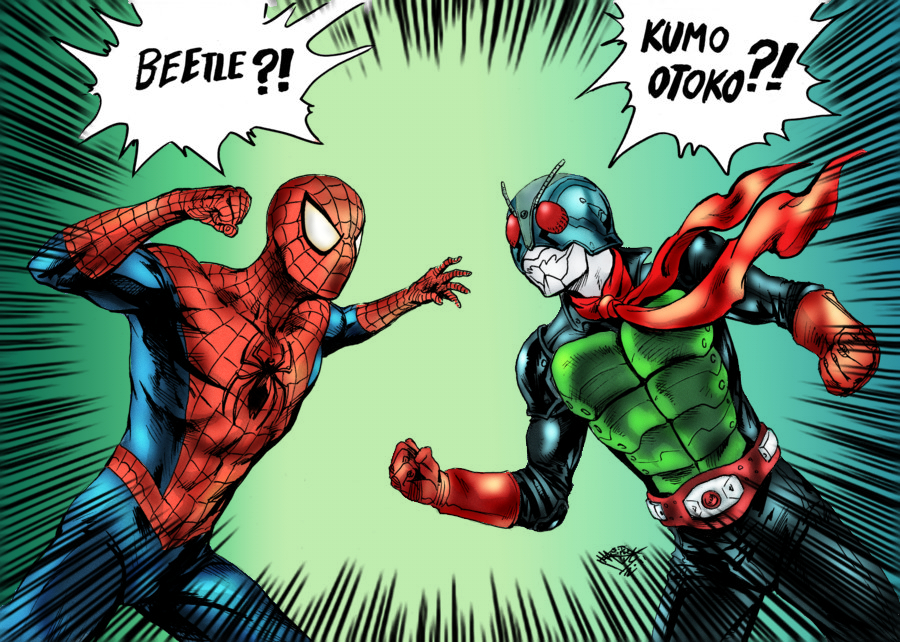 Spiderman x Kamen Rider