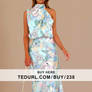 RETTYGARDEN Women Sleeveless Long Satin Dress #fas