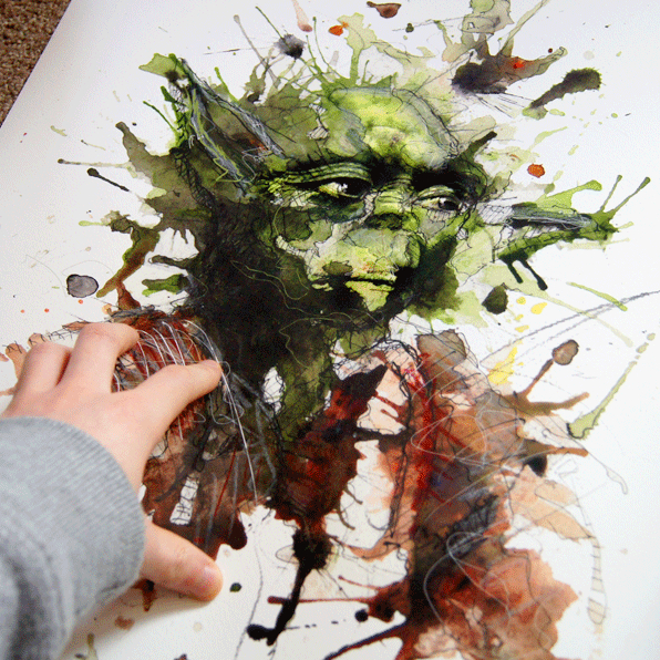 Yoda Splatter